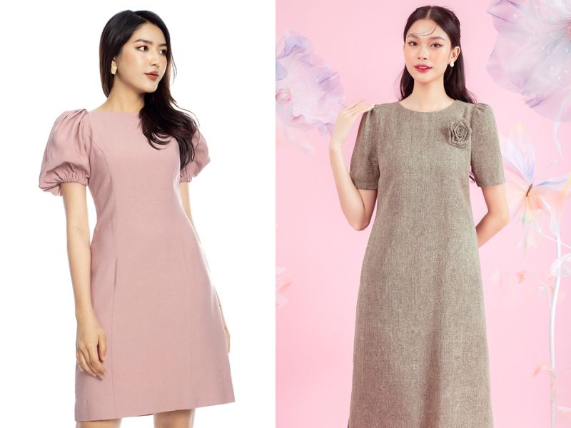 Đầm suông chữ A