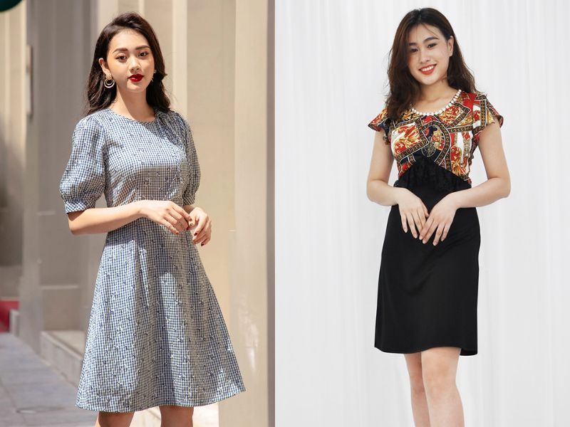 Đầm suông chữ A