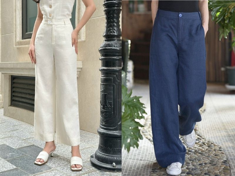 Dáng suông linen thoải mái