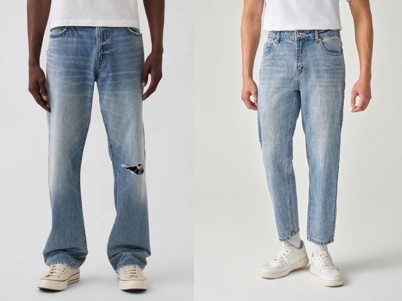 Quần jeans relaxed fit thoải mái