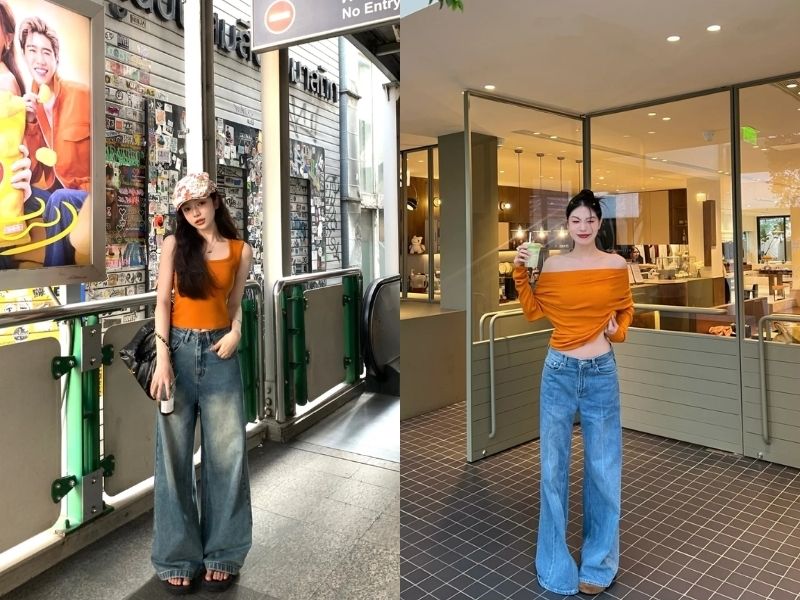 Màu xanh da trời phối với màu gì