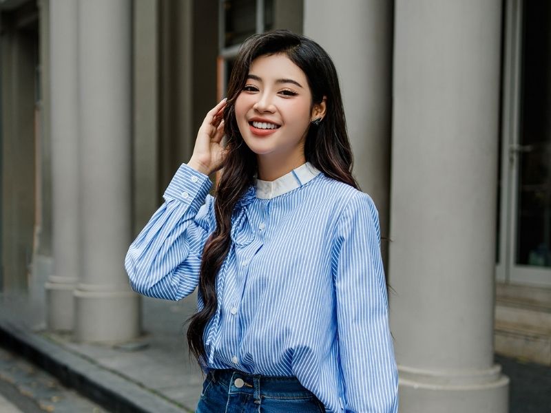 Màu xanh da trời phối với màu gì