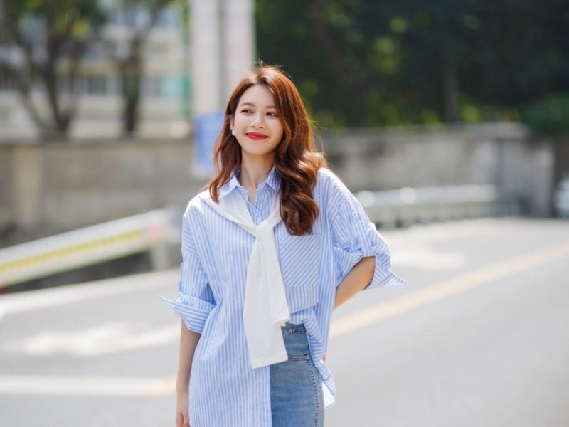 Màu xanh da trời phối với màu gì