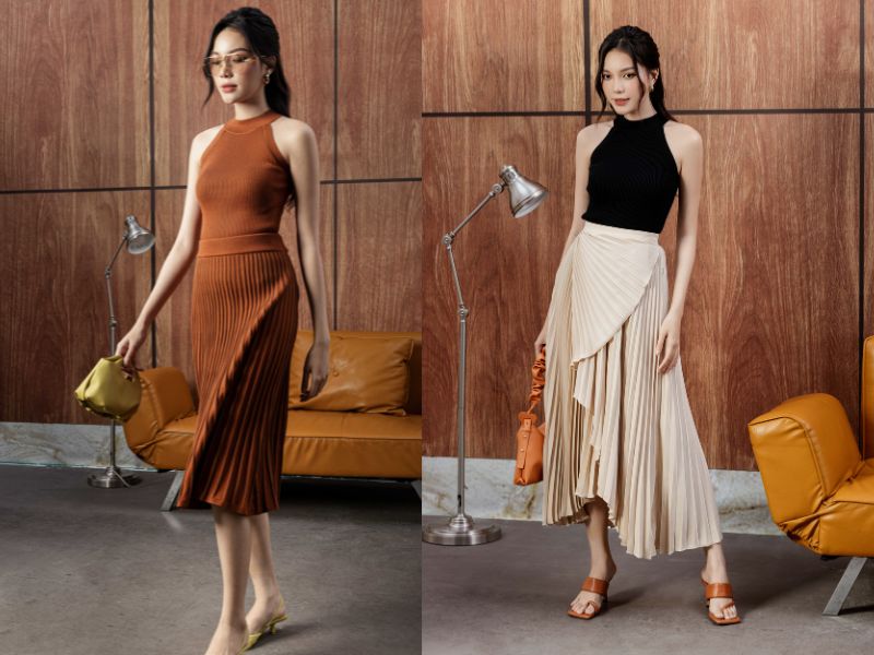 áo len cổ yếm