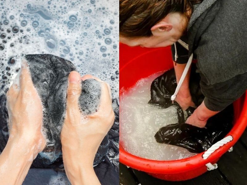 cách tẩy vết mốc trên áo phao