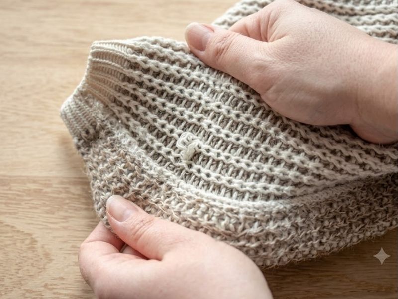 cách cắt áo len dài thành ngắn