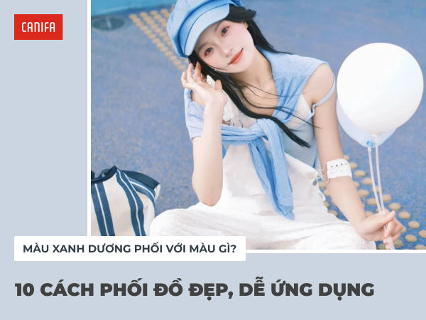 màu xanh dương phối với màu gì