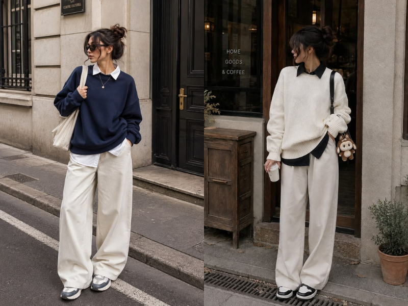 áo len oversize