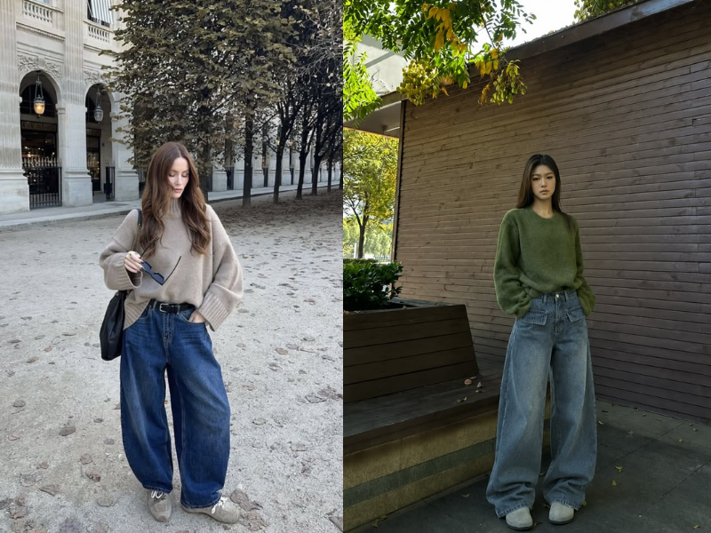 áo len oversize