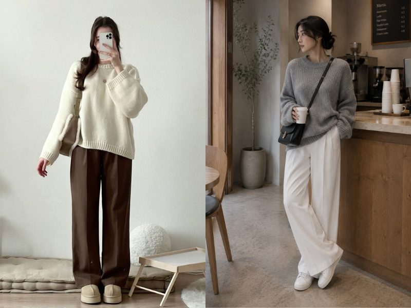 áo len oversize