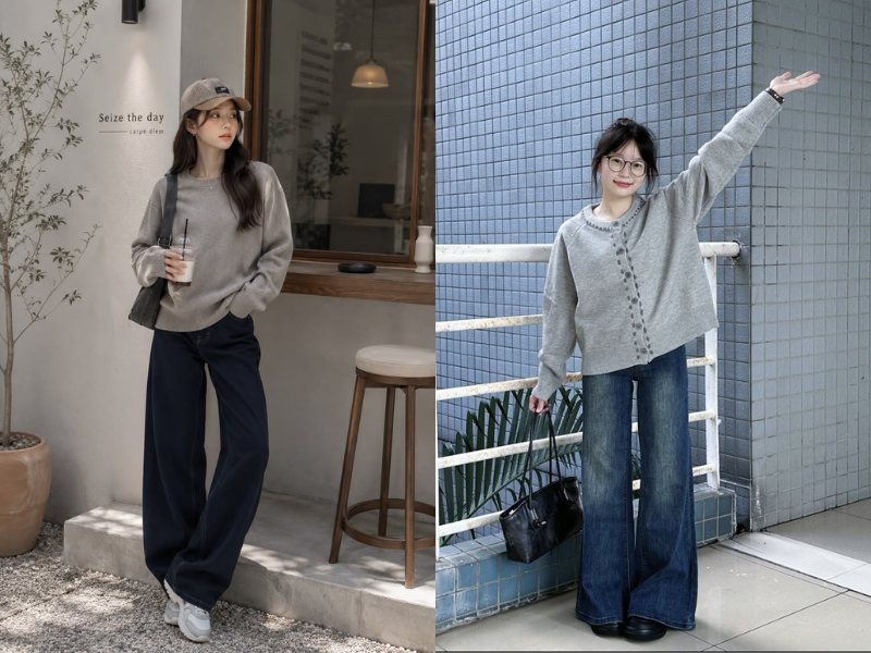 áo len oversize