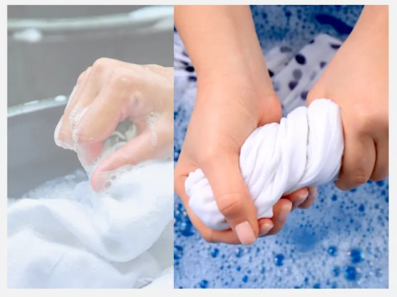 Không phơi áo thun bằng móc áo thông thường khi áo còn ướt