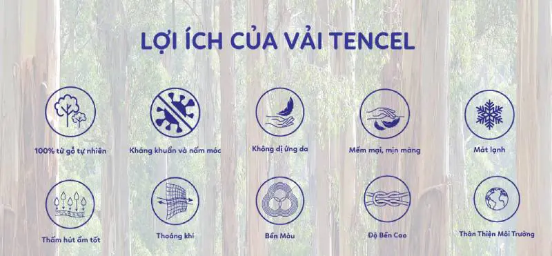 Ưu điểm của vải Tencel