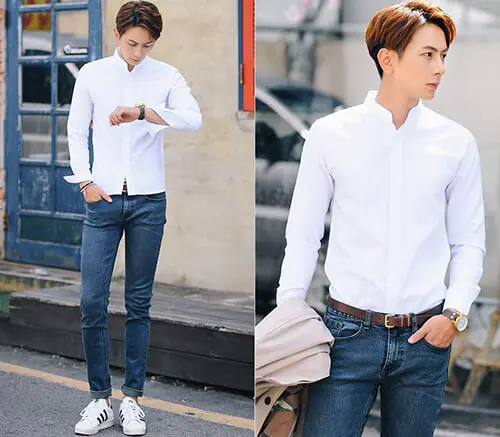 mix đẹp với áo sơ mi