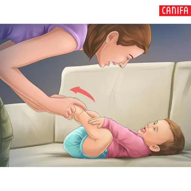 cách mặc cho bé bộ liền mặc nhà 
