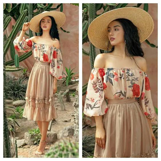 Mặc đẹp cùng váy maxi đi biển