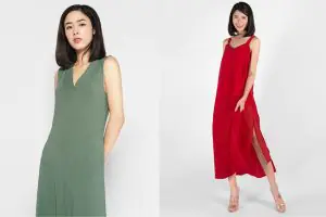 phối đồ với váy maxi