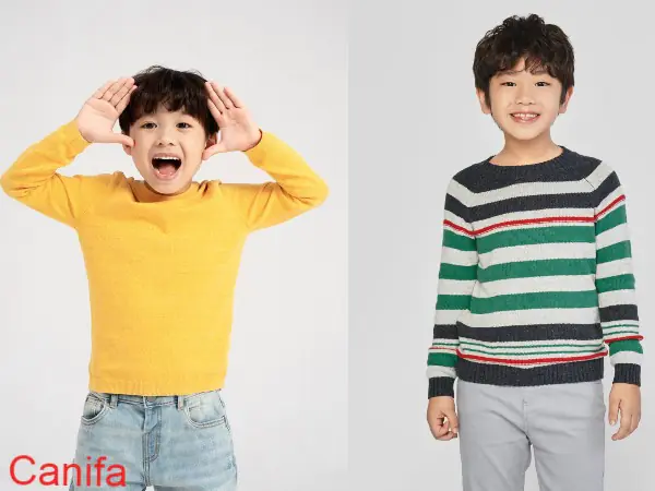 mua áo len cổ tròn cho bé trai