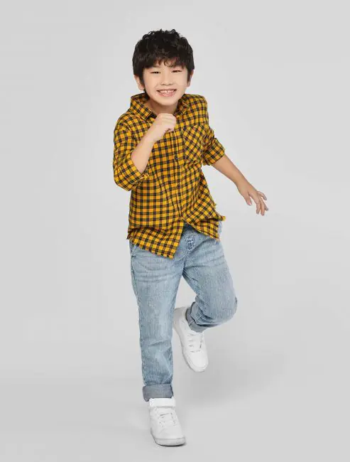 phối áo sơ mi tới trường cho bé