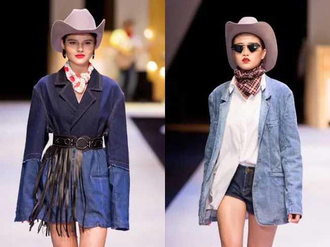 chọn áo khoác jeans dáng dài