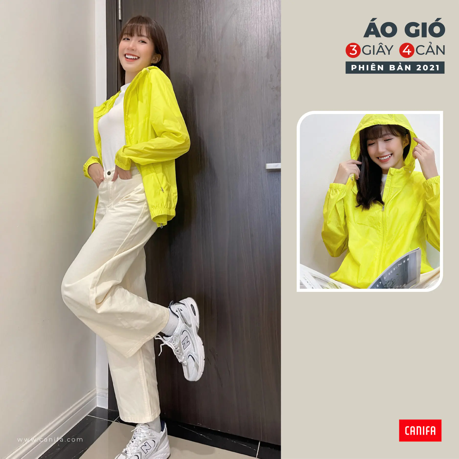 Phối áo gió nữ thời trang 