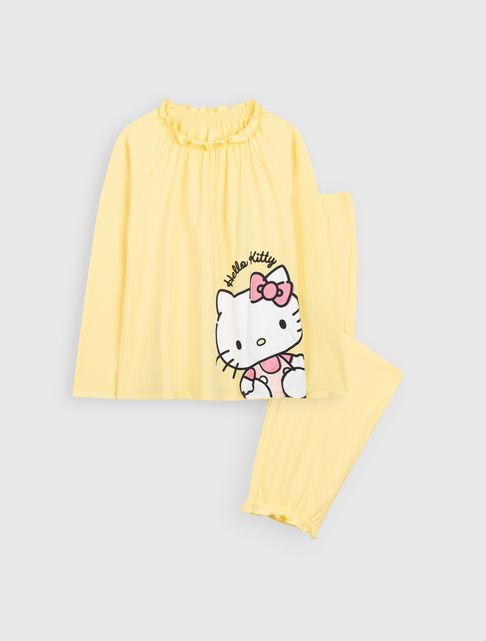 Bộ mặc nhà bé gái in Hello Kitty