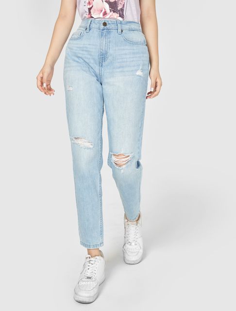 Quần jeans nữ dáng momfit