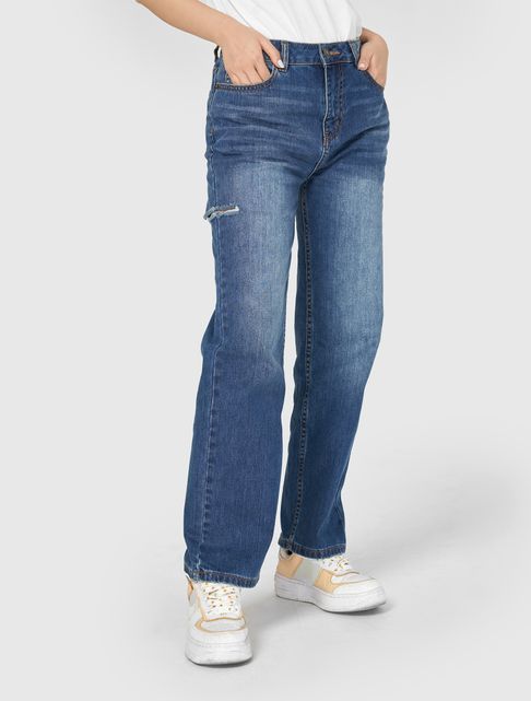 Quần jeans nữ ống rộng